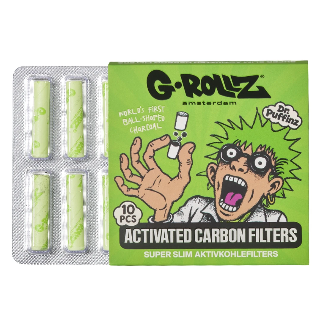 Filtres G-Rollz charbon actif Super Slim 6 mm